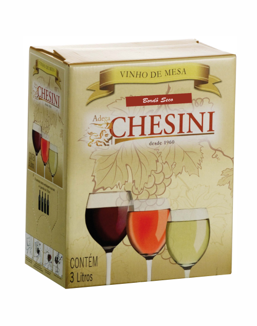 Vinho Chesini Bordô Bag in Box 3 L
