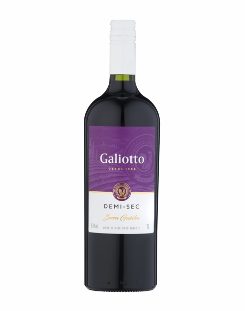 Vinho Galiotto Tinto Demi Sec 1 L