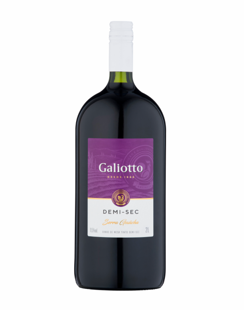 Vinho Galiotto Tinto Demi Sec 2 L
