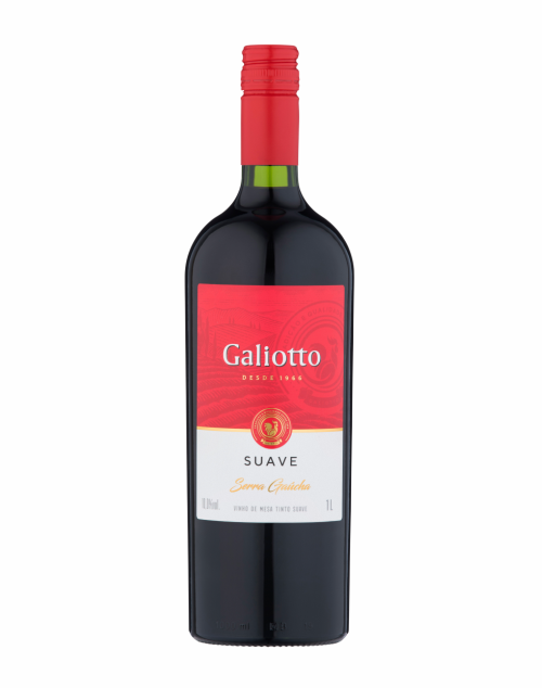Vinho Galiotto Tinto Suave 1 L