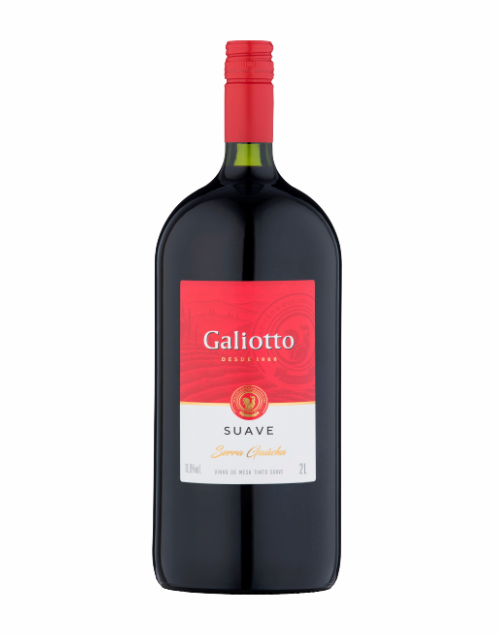 Vinho Galiotto Tinto Suave 2 L