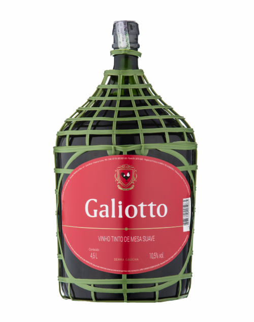 Vinho Galiotto Tinto Suave 4,6 L