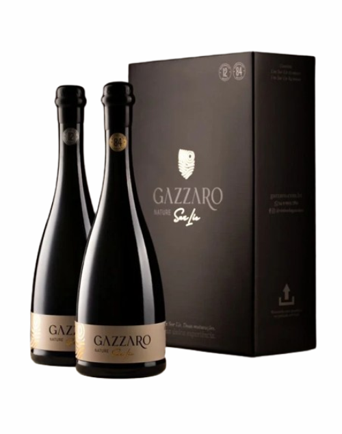 Combo Gazzaro Nature Sur Lie 12 e 84 meses – 2 garrafas